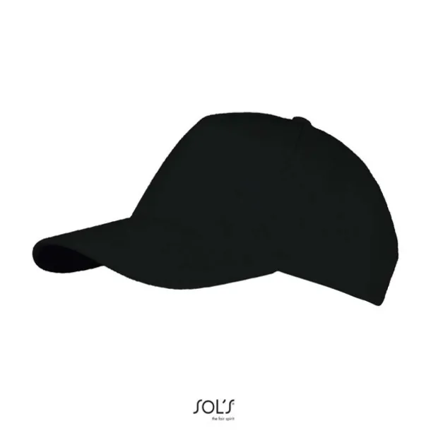 SOL'S LONG BEACH 5 PANEL CAP - SOL'S Black