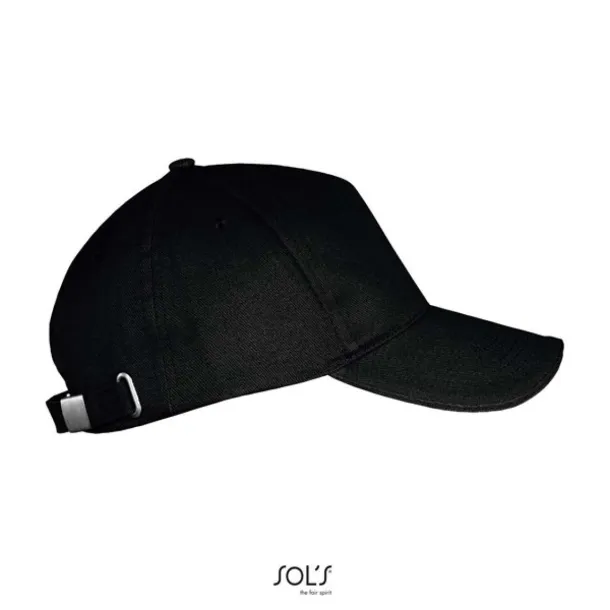 SOL'S LONG BEACH 5 PANEL CAP - SOL'S Black