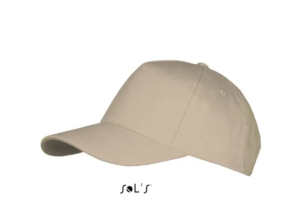 SOL'S LONG BEACH 5 PANEL CAP - SOL'S Beige