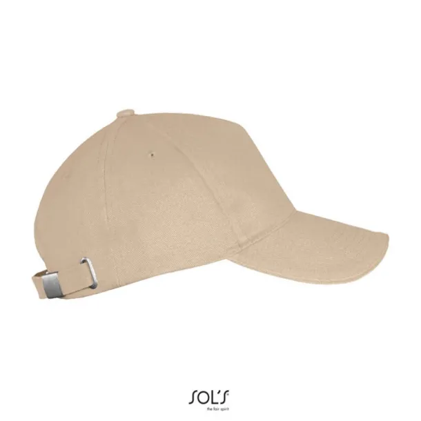 SOL'S LONG BEACH 5 PANEL CAP - SOL'S Beige