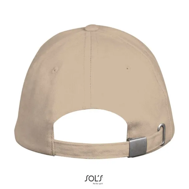 SOL'S LONG BEACH 5 PANEL CAP - SOL'S Beige