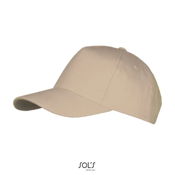 SOL'S LONG BEACH 5 PANEL CAP - SOL'S Beige