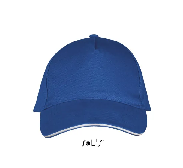 SOL'S LONG BEACH 5 PANEL CAP - SOL'S Royal blue White