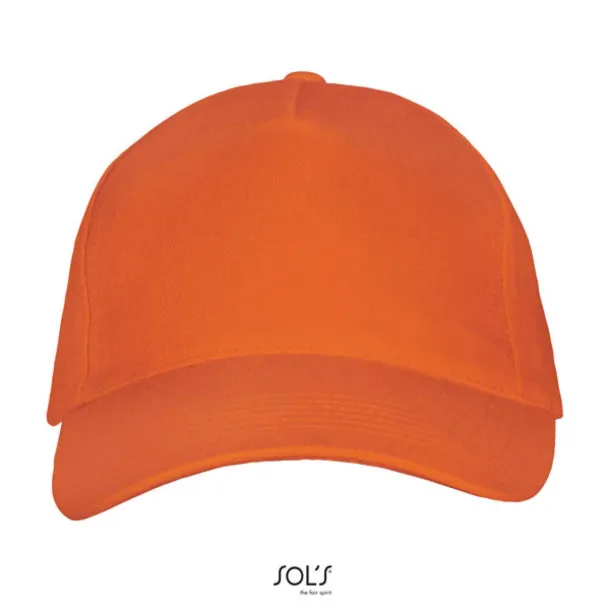 SOL'S LONG BEACH 5 PANEL CAP - SOL'S Orange