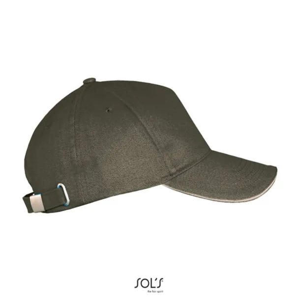 SOL'S LONG BEACH 5 PANEL CAP - SOL'S Army Beige