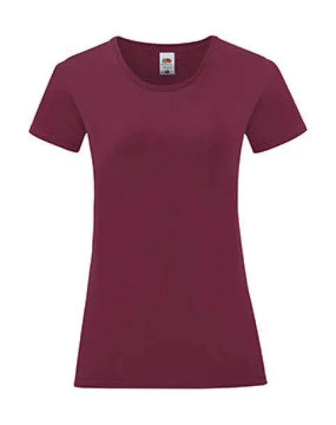  Ženska kratka majica, 150 g/m² - Fruit of the Loom burgundac