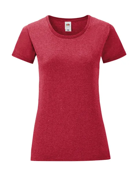  Ženska kratka majica, 150 g/m² - Fruit of the Loom Heather Red