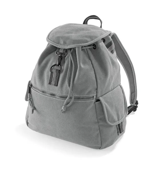  Vintage Canvas Backpack - Quadra Vintage Light Grey