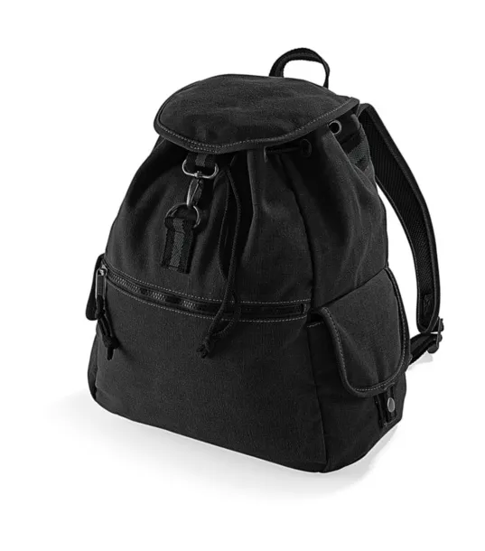  Vintage Canvas Backpack - Quadra Vintage Black