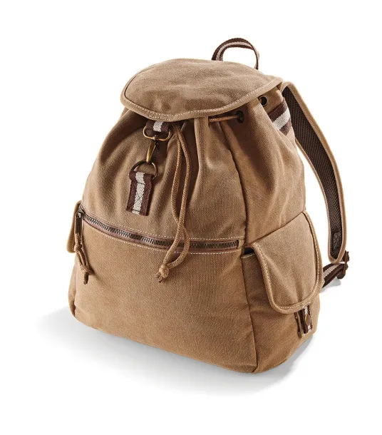  Vintage Canvas Backpack - Quadra Sahara