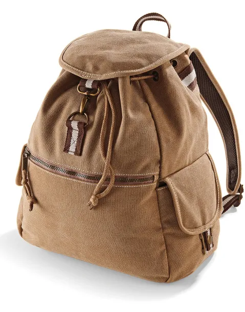  Vintage Canvas Backpack - Quadra