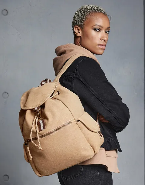  Vintage Canvas Backpack - Quadra