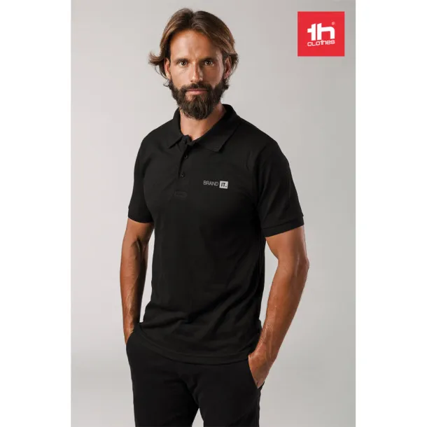 BERLIN Men's polo shirt Black