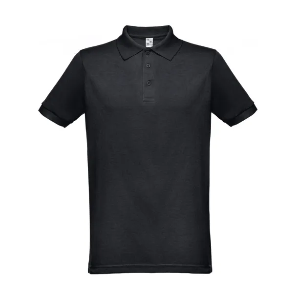 BERLIN Men's polo shirt Black