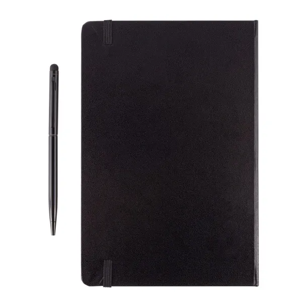 ABRANTES set of scrapbook and ballpoint pen Black