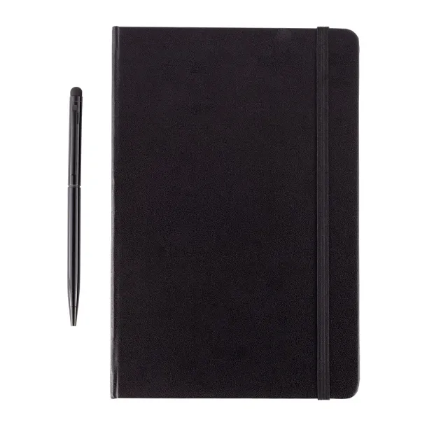 ABRANTES set of scrapbook and ballpoint pen Black