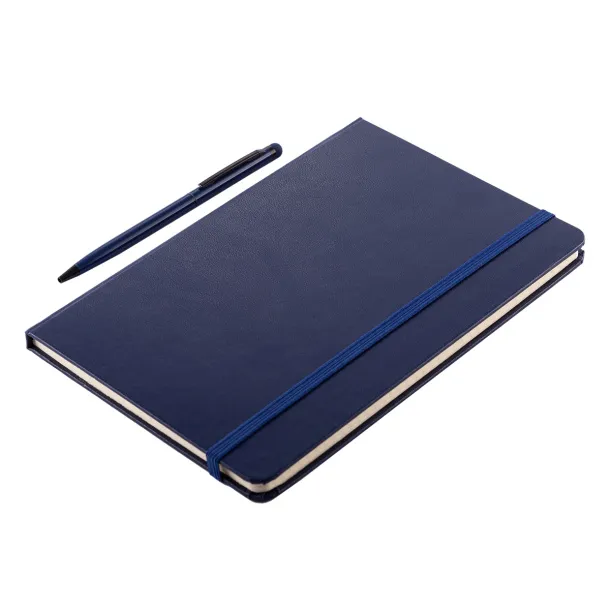 ABRANTES set of scrapbook and ballpoint pen Dark Blue