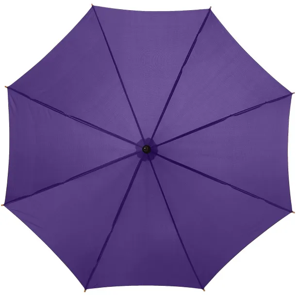 Kyle 23" auto open umbrella wooden shaft and handle Lavanda