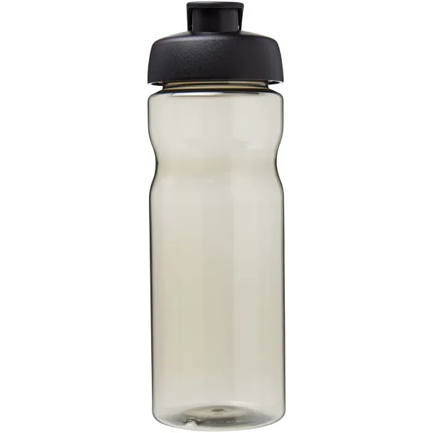 H2O Eco 650 ml flip lid sport bottle Charcoal Solid black