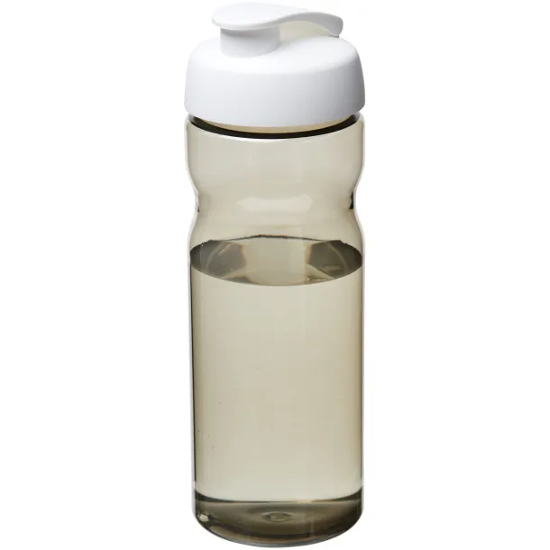 H2O Eco 650 ml flip lid sport bottle Charcoal White