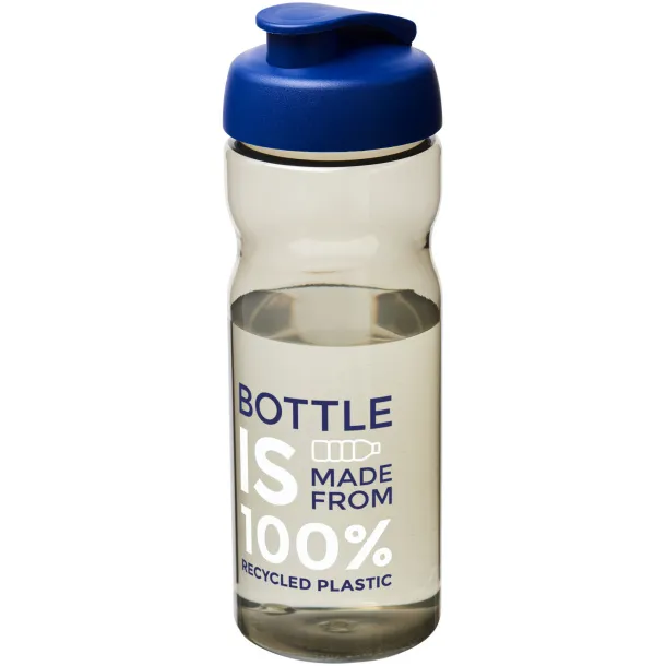 H2O Eco 650 ml flip lid sport bottle Charcoal Royal blue