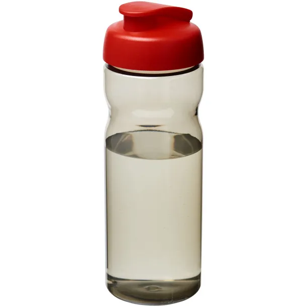 H2O Eco 650 ml flip lid sport bottle Charcoal Red