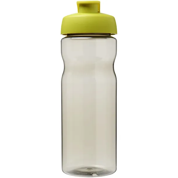 H2O Eco 650 ml flip lid sport bottle - Unbranded Charcoal Lime green