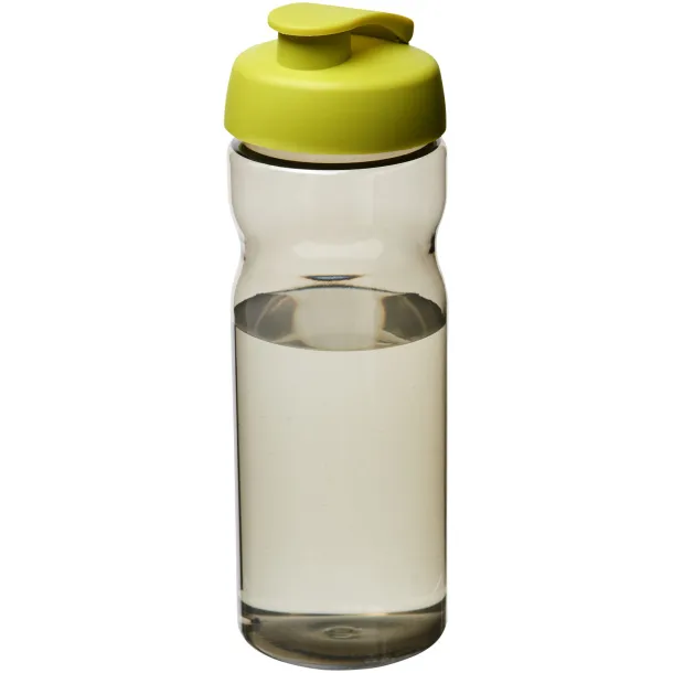 H2O Eco 650 ml flip lid sport bottle Charcoal Lime green