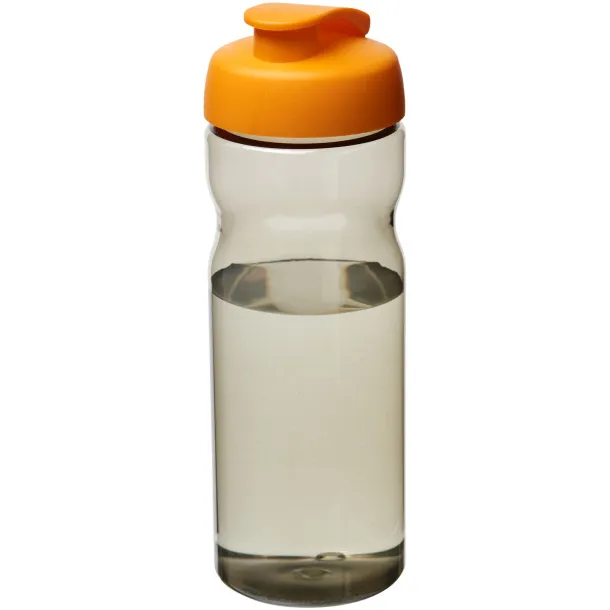 H2O Eco 650 ml flip lid sport bottle Charcoal Orange