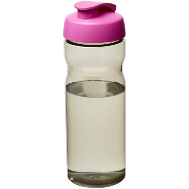 H2O Eco 650 ml flip lid sport bottle Charcoal Magenta