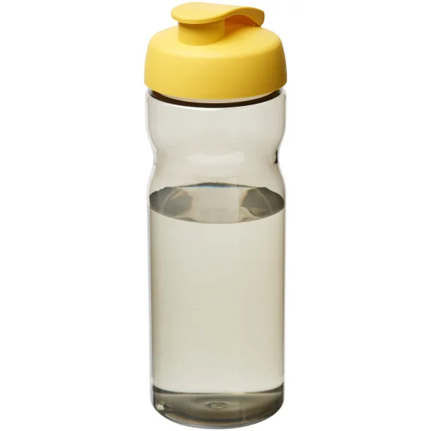 H2O Eco 650 ml flip lid sport bottle Charcoal Yellow