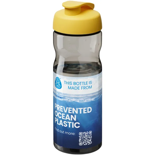 H2O Eco sportska boca s automatskim poklopcem, 650 ml - Unbranded Ugljen Žuta