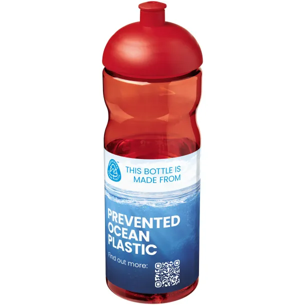 H2O Eco 650 ml dome lid sport bottle Red