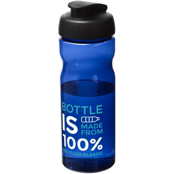 H2O Eco 650 ml flip lid sport bottle Blue Solid black