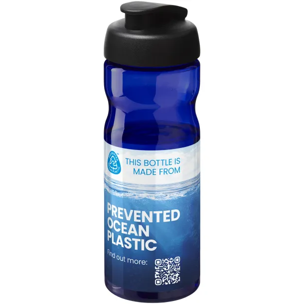 H2O Eco 650 ml flip lid sport bottle Blue Crna