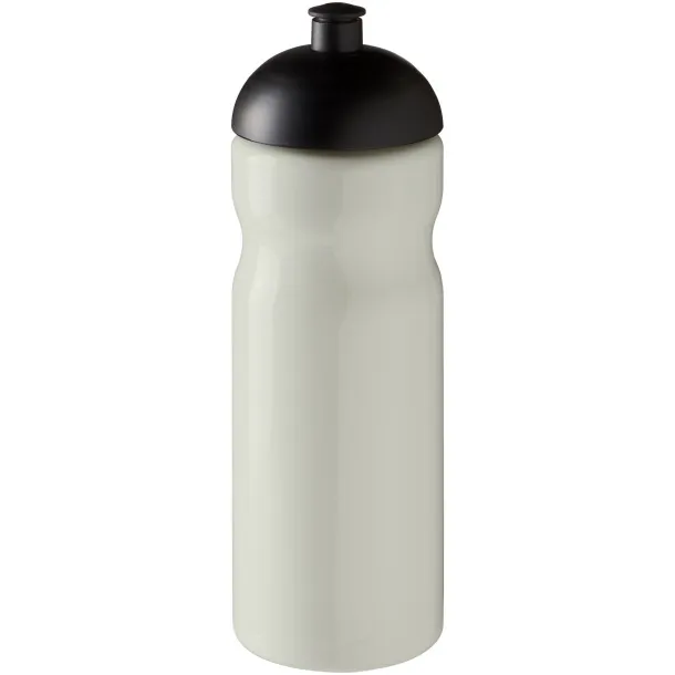 H2O Eco 650 ml dome lid sport bottle Ivory white Solid black