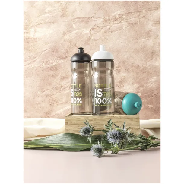 H2O Eco sportska boca s okruglim poklopcem, 650 ml Ivory white Crna
