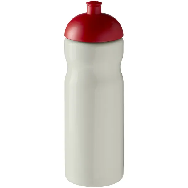 H2O Eco 650 ml dome lid sport bottle - Unbranded Ivory white Red