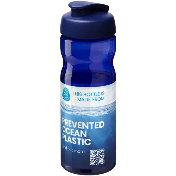 H2O Eco 650 ml flip lid sport bottle Blue