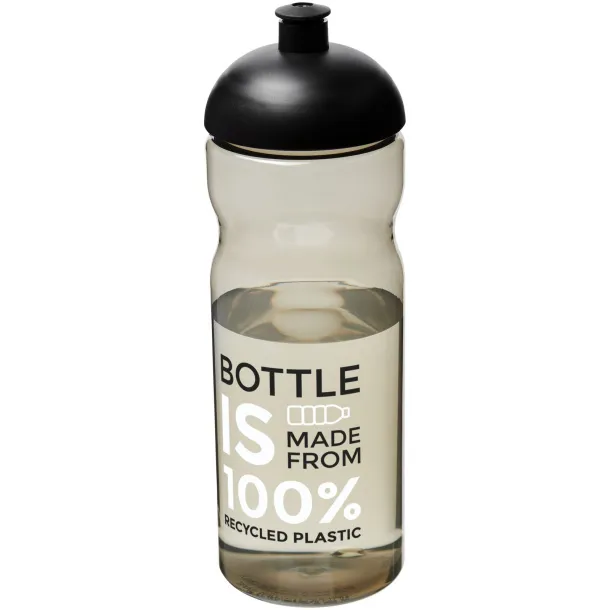 H2O Eco 650 ml dome lid sport bottle Charcoal Solid black