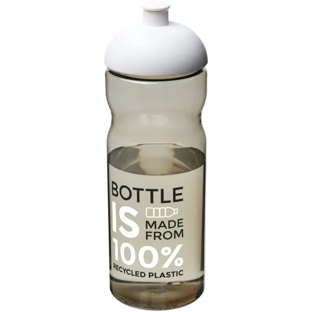 H2O Eco 650 ml dome lid sport bottle - Unbranded Charcoal White