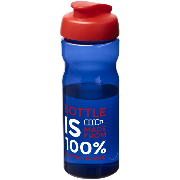 H2O Eco 650 ml flip lid sport bottle Royal blue Red