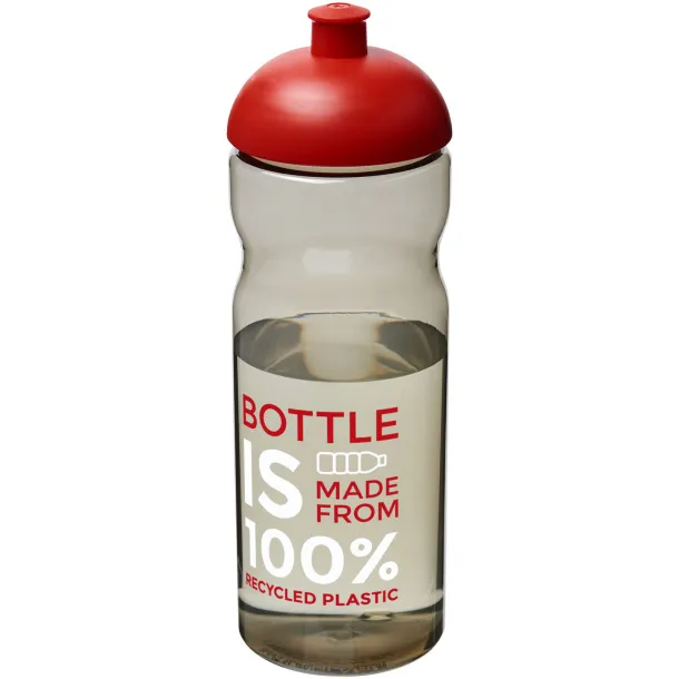 H2O Eco 650 ml dome lid sport bottle Charcoal Red