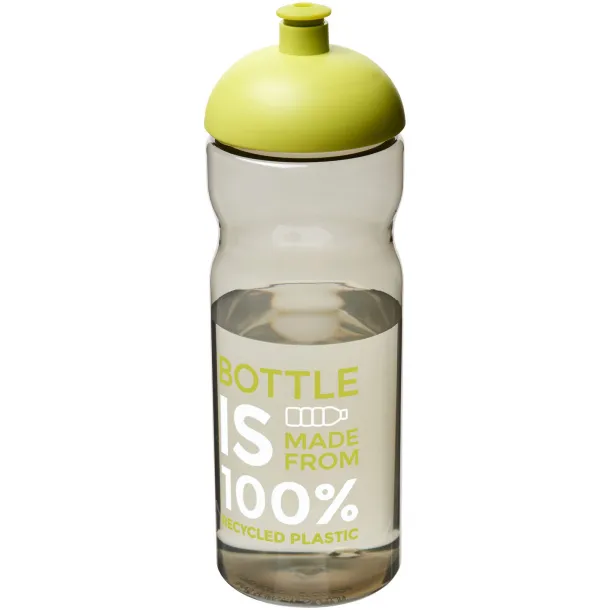 H2O Eco 650 ml dome lid sport bottle Charcoal Lime green