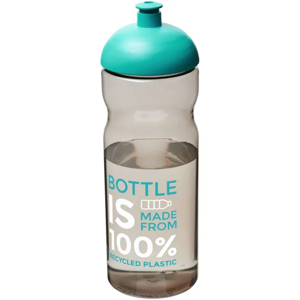 H2O Eco 650 ml dome lid sport bottle Charcoal Aqua