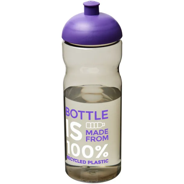 H2O Eco 650 ml dome lid sport bottle Charcoal Purple