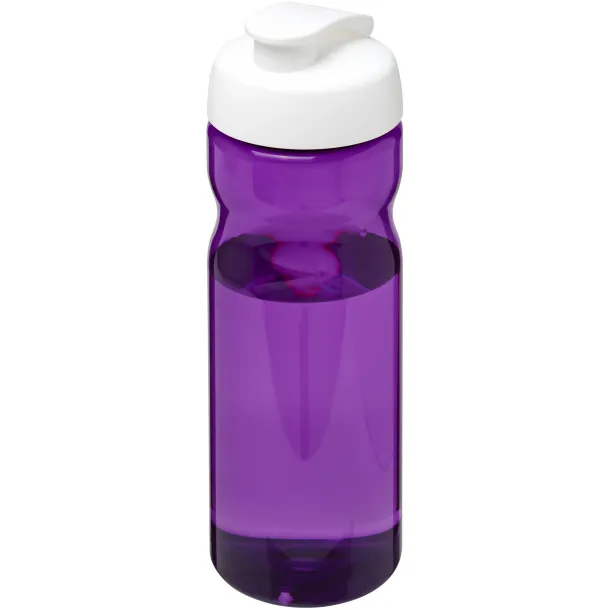 H2O Eco 650 ml flip lid sport bottle - Unbranded Purple White