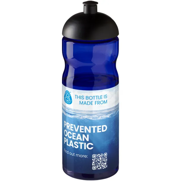 H2O Eco 650 ml dome lid sport bottle Blue Solid black