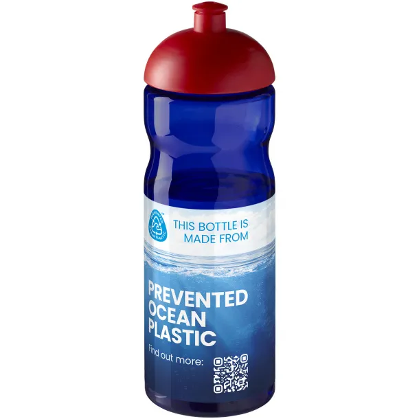 H2O Eco 650 ml dome lid sport bottle Royal blue Red