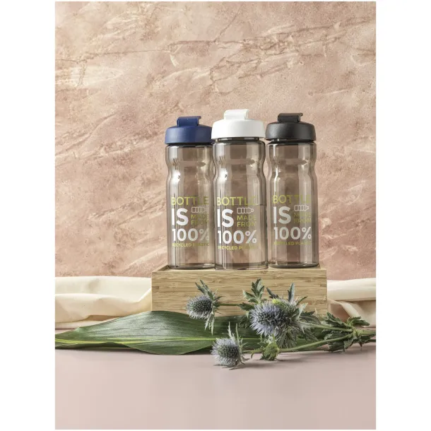 H2O Eco sportska boca s automatskim poklopcem, 650 ml Ivory white Crna